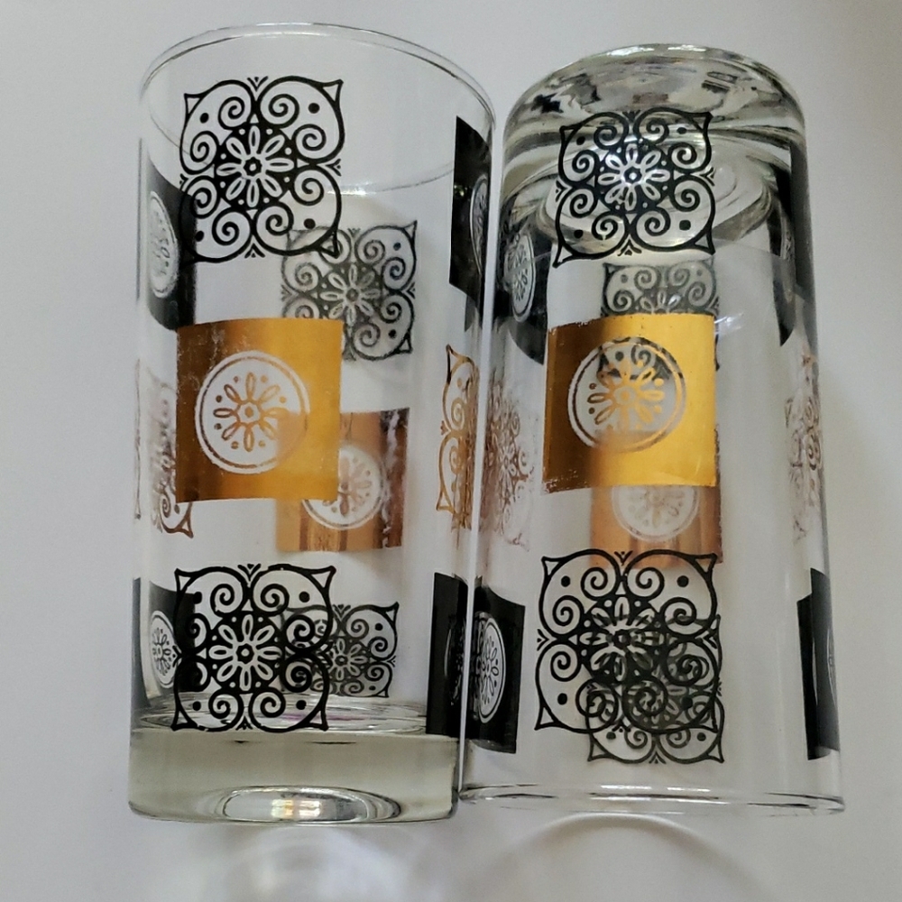 Federal Glass MCM Patterned Glass Tumblers